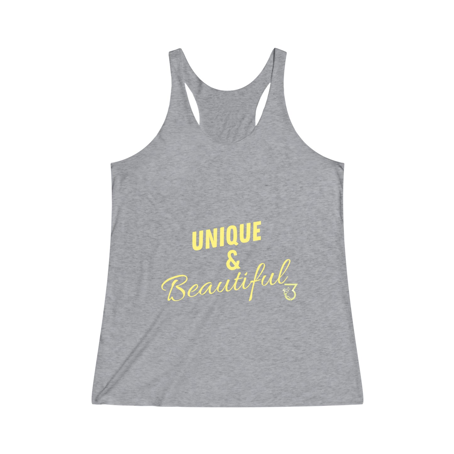 Unique & Beautiful Tri-Blend Racerback Tank