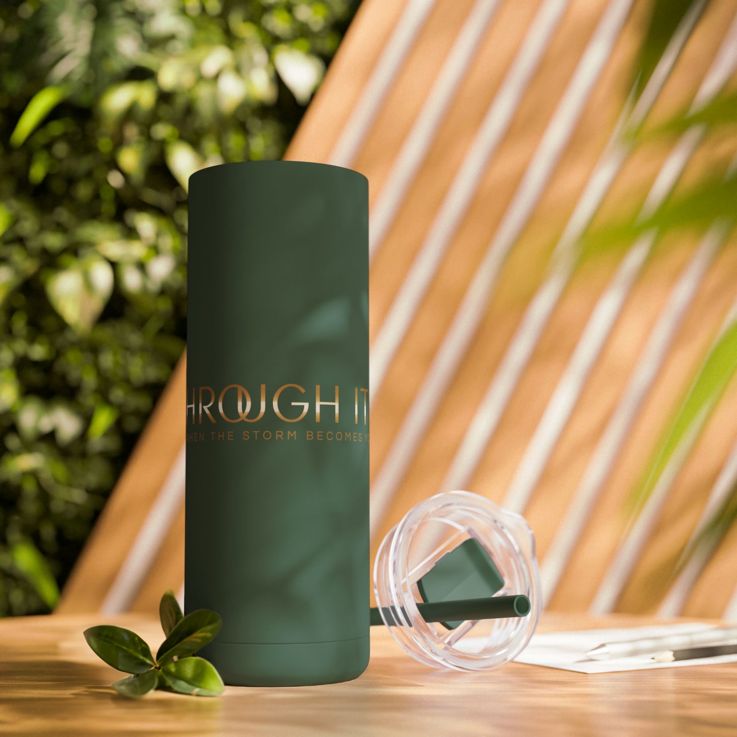 3hrough It All Skinny Matte Tumbler, 20oz