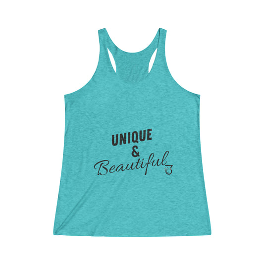 Unique & Beautiful Tri-Blend Racerback Tank