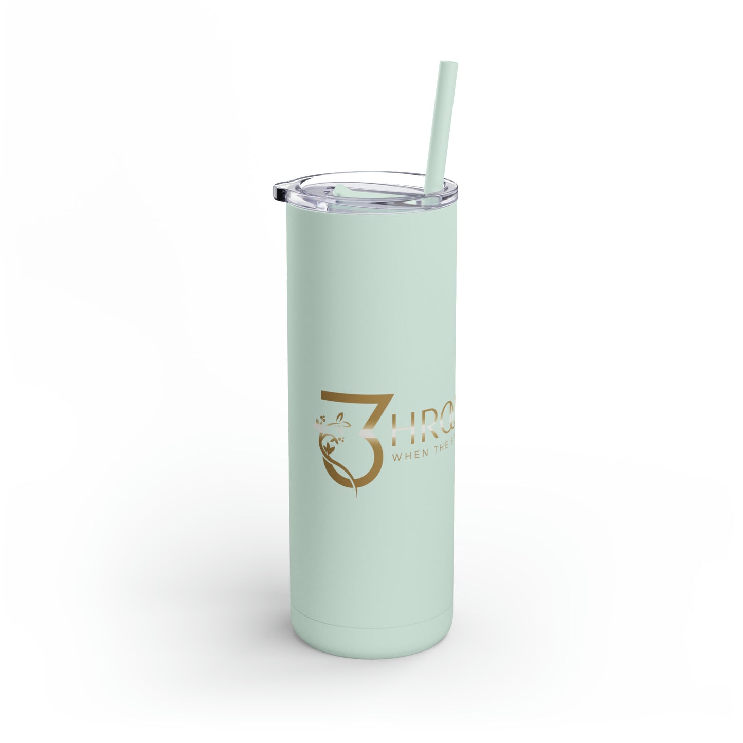 3hrough It All Skinny Matte Tumbler, 20oz