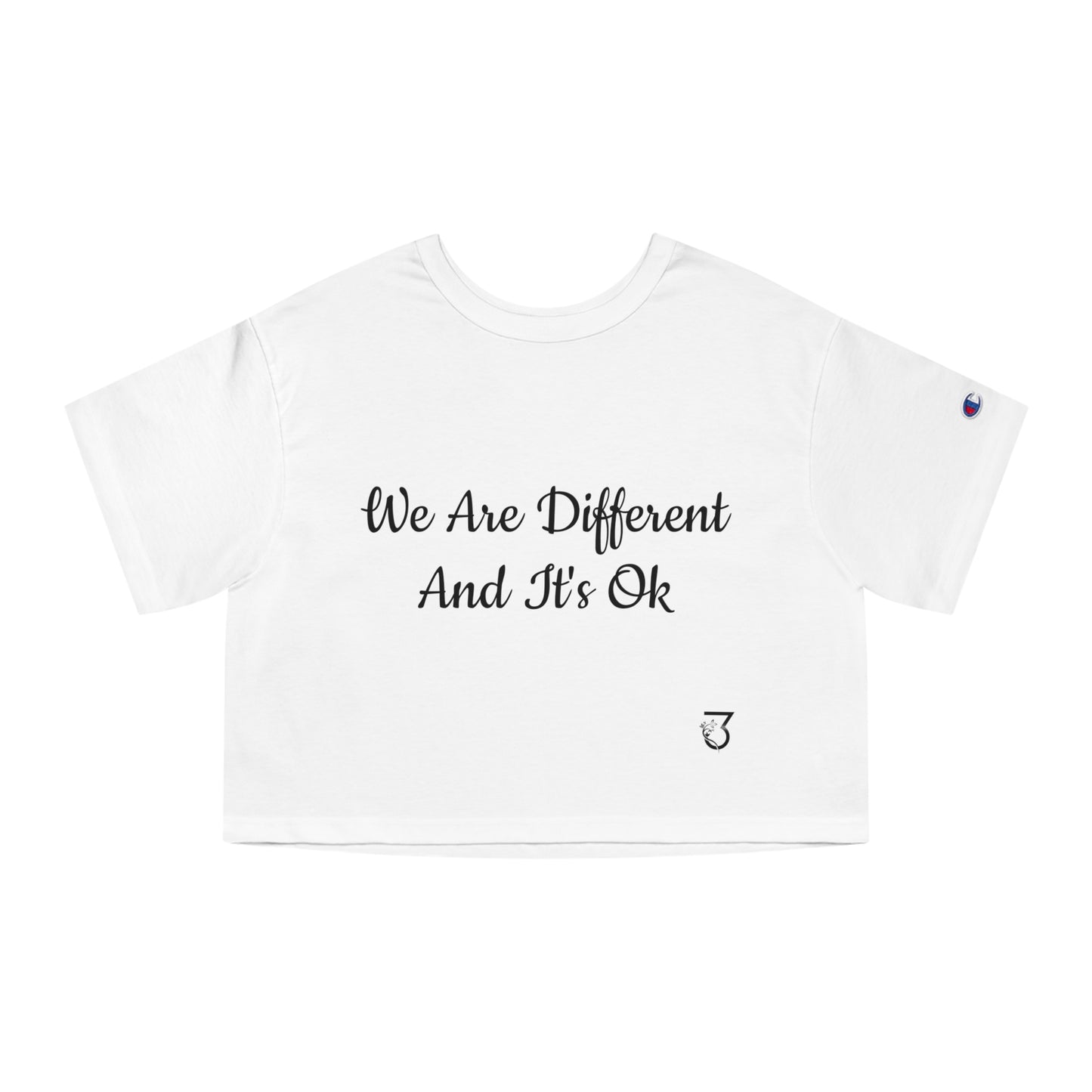 We Are Different Champion Women's Heritage Cropped T-Shirt