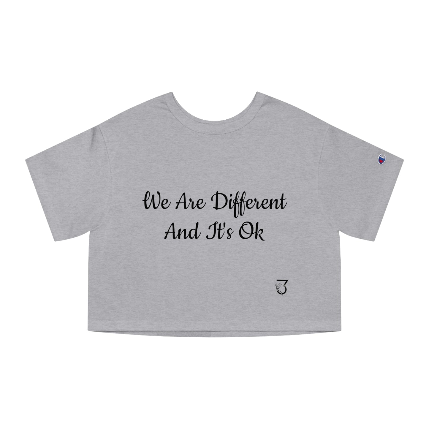 We Are Different Champion Women's Heritage Cropped T-Shirt