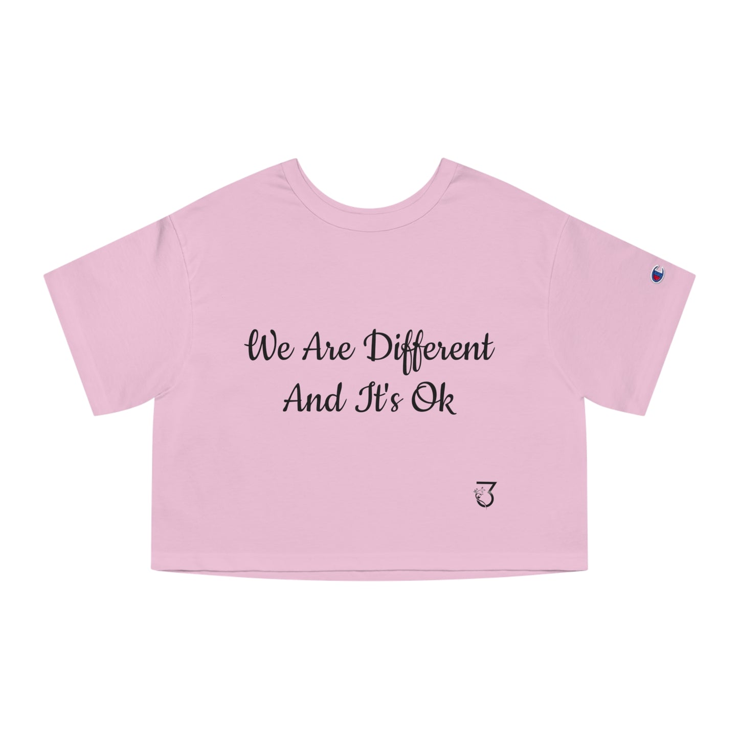 We Are Different Champion Women's Heritage Cropped T-Shirt