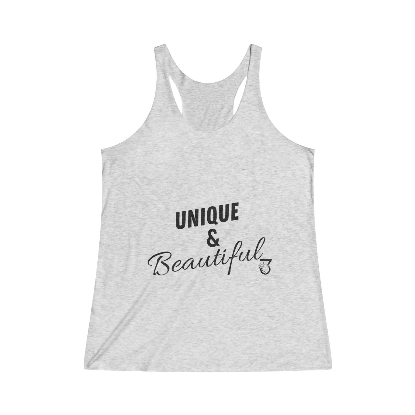 Unique & Beautiful Tri-Blend Racerback Tank