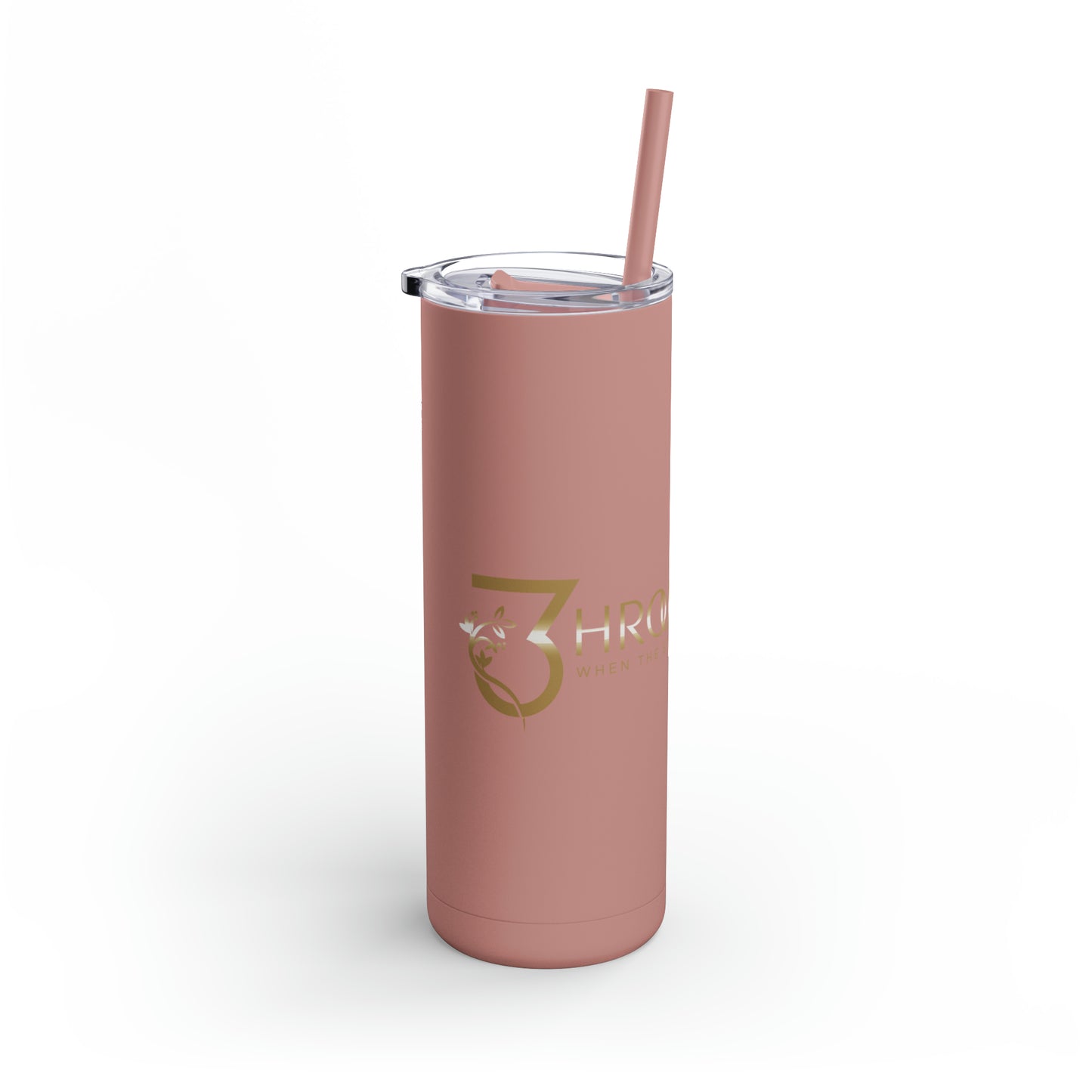 3hrough It All Skinny Matte Tumbler, 20oz