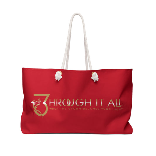 3hrough It All Weekender Bag